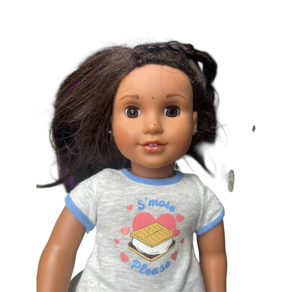 American Girl Doll Luciana Vega GOTY Brown Purple Hair Brown Eyes Modern‎ Outfit